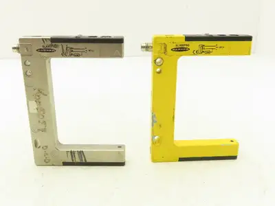 Banner SLM80P6Q Fork Slot Proximity Sensor Fixed-Distance 80mm Width  Lot of 2