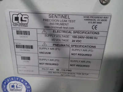 USED CINCINNATI TEST SYSTEMS I28034260L