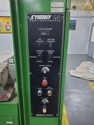 SYNERGY MODEL 1.5 SEMI-AUTO STRETCH PALLET WRAPPER  WITH WEIGHT-TRONIX SCALE: YOBRO #24715