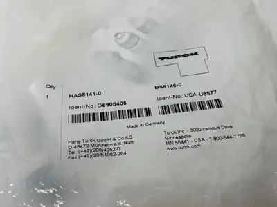 New | in-Stock TURCK FIELD WIREABLE CONNECTOR A-CODED BS8146-0, U6577, D6905406 Bus Bars & Plugs Michigan US | Maverick Industrial Sales #1089415