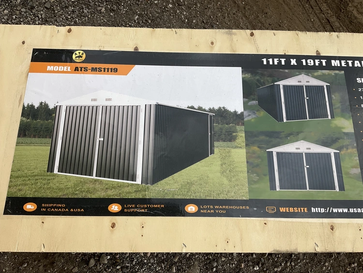 Used ATS POWER ATS-MS1119 METAL GARAGE SHED WITH DOUBLE FRONT DOORS Sheds Michigan US | Miedema Asset Management Group #1452148