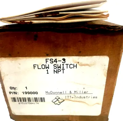 NEW MCDONNELL & MILLER FS4-3 FLOW SWITCH FS43