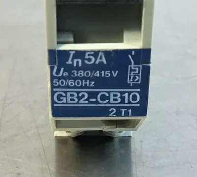 Telemecanique Circuit Breaker GB2-CB10 GB2CB10 5A 1 Pole 4C