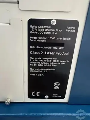 USED 2016 EPILOG ZING 16