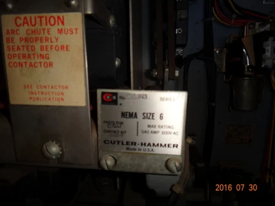 Cutler Hammer C10JN3 Size 6 Reduced Voltage Starter, 600V Cntrl