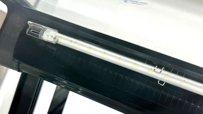 171-0300 71" Self Contained Sushi Curved Glass Cooler Case