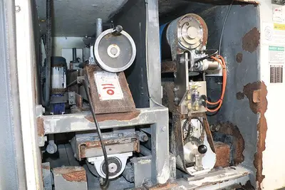 37" TIMESAVERS, LYNX SERIES, WET TWO HEAD BELT GRINDER, DEBURRING & FINISHING, MODEL: LYNX 37MWT-DB-60