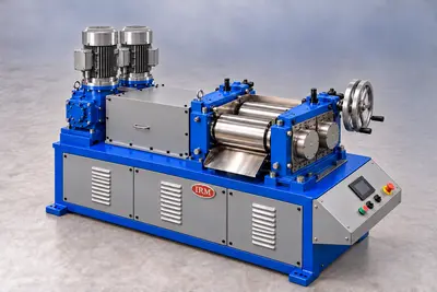 IRM 8014 8" X 14" 2-HIGH DIFFERENTIAL SPEED HOT LABORATORY ROLLING MILL Laboratory Rolling Mills | International Rolling Mills (1)