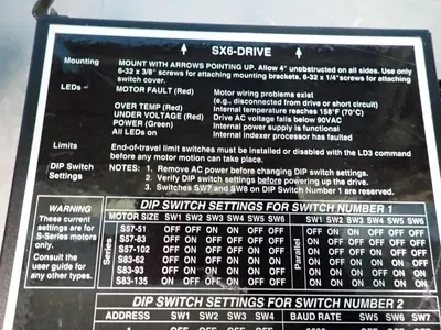 USED PARKER COMPUMOTOR SX8393E