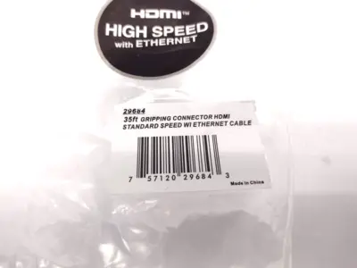 29684 | C2G  35 FT Gripping Connector HDMI Standard Speed With Ethernet Cable - New