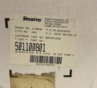 Used STEARNS 501100801 Industrial Controls | Surplus Asset Holdings #1221141