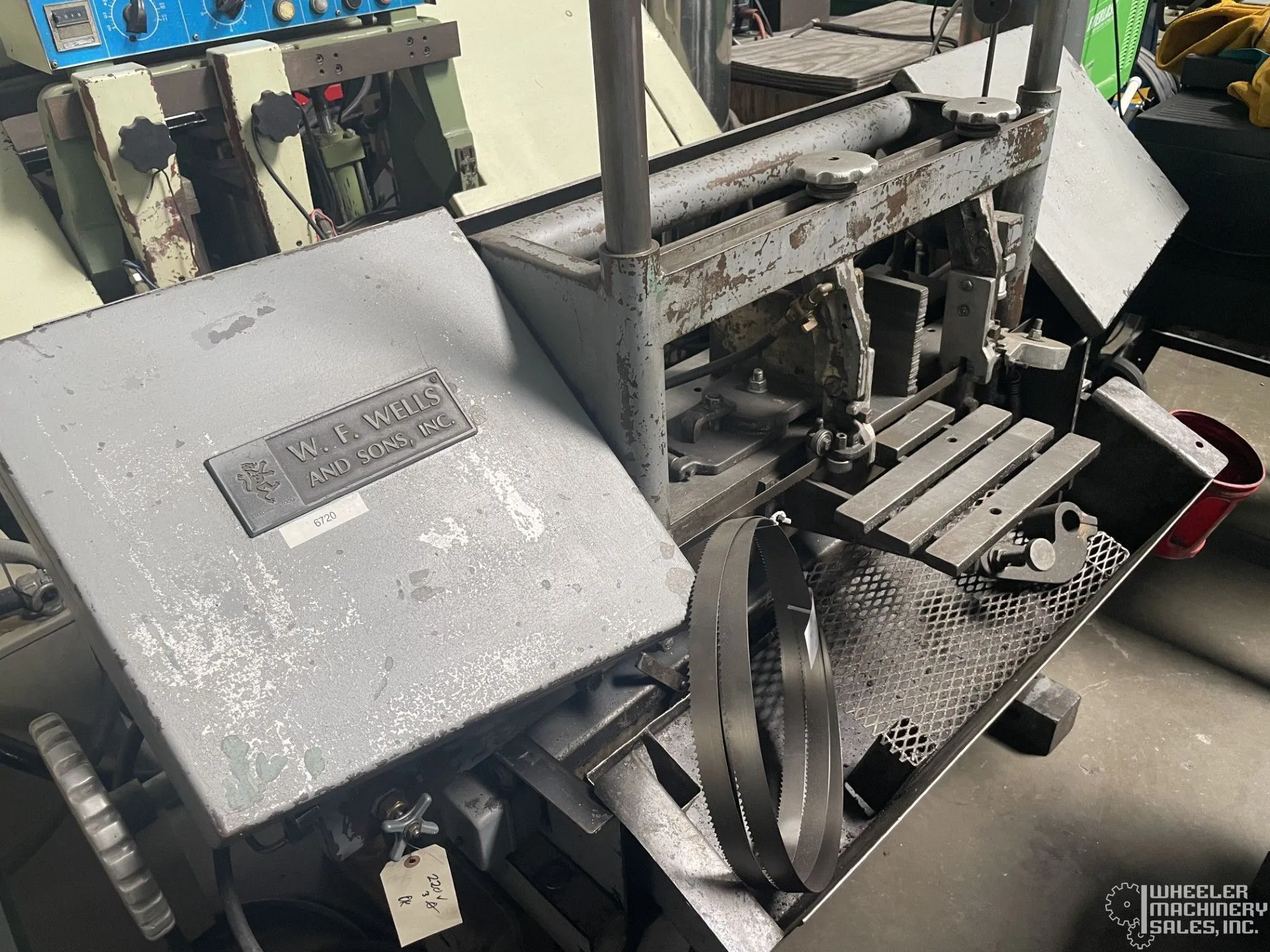 W.F. Wells W-9 Dual Column Horizontal Band Saw 9" x 17" #6720 #1