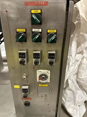 Used Herma H300 Labeller With Conveyor