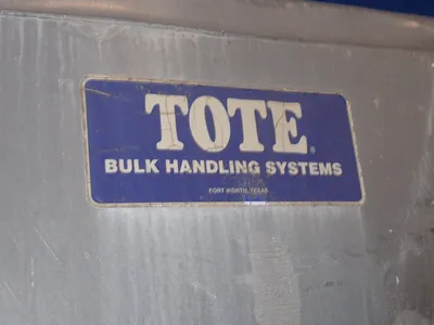 Tote 42" X 46" X 58" Id Aluminum Hopper