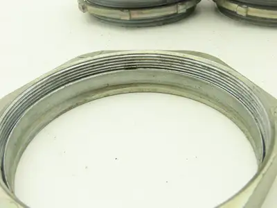 Rigid IMC 4" EMT Straight Compression Connector Fitting  Lot of 6