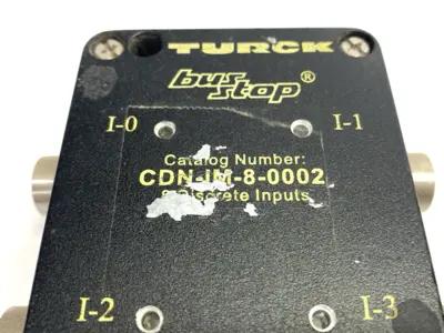 Used Turck DeviceNet Bus Stop 8 Discrete Inputs 11-25VDC Input / Output Modules Michigan US | Maverick Industrial Sales #1424641