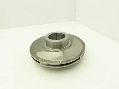 Centrifugal Pump Impeller 60mm Keyed Bore 203mm OD Steel