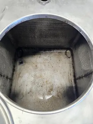 Used 350 Gallon IBC Tank (Tote), 304 Stainless Steel