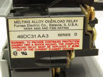 Furnas 14DP32A*9 AC Contactor Motor Starter 10Hp 600VAC 3Ph 75DF14 Contact Kit
