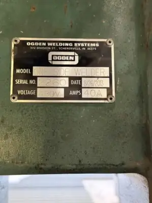 Used OGDEN ONE SIDE WELDER Welding Machinery (Other) Ohio US | HGR 24 #729173