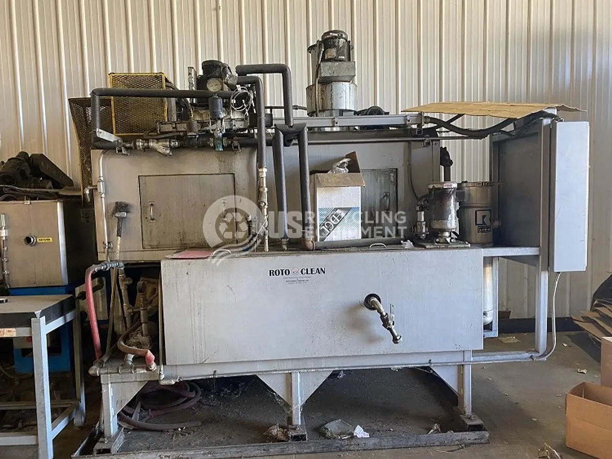 USED ROTO-CLEAN SUPARATOR INDUSTRIAL PARTS WASHER/DRYER/CONVEYOR