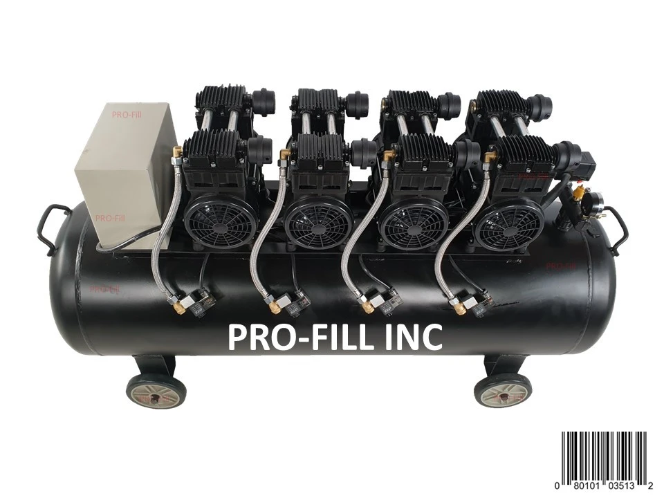 Air Compressors / Low Noise 220L-4xM #35132