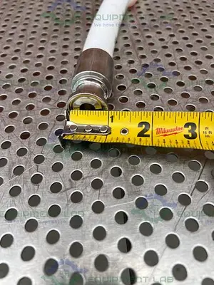 USED ADVANTA PURE APSM-P-0500 34" SILICONE HOSE W/ 1/2 " SANITARY FITTING