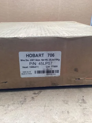 Hobart 706 MIG Welding Wire 45LP57; Carbon Steel; S305408-G34 -NIB