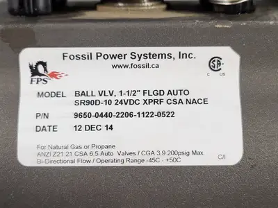 NEW 2014 FOSSIL POWER SYSTEMS 9650-0440-2206-1122-0522