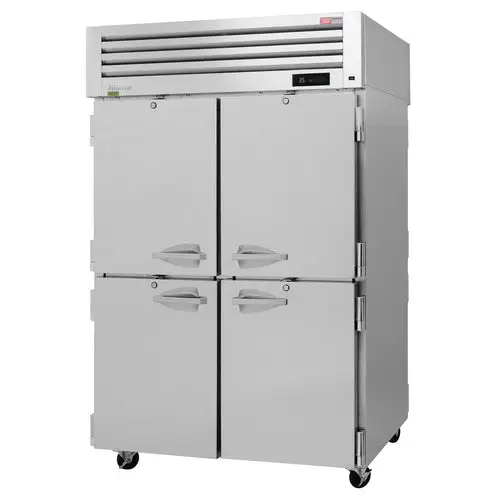 Turbo Air PRO-50-4R-PT-N 51 3/4" Two Section Pass Thru Refrigerator, (4) Left/Right Hinge Solid Doors, 115v