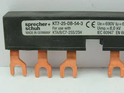 Sprecher Schuh KT7-25-DB-54-3 Busbar 600VAC 64A  Lot of 6