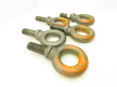 Forged Shoulder Eye Bolt 1"-7 Thread x 3" Shank  Lot of 5  Made in USA