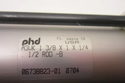 NEW PHD A3VK 1 3/8 X 1 X 1/4 1/2 ROD-B CYLINDER