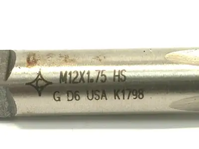 New | in-Stock Cleveland Plug Hand Tap HSS Straight 4-Flute D-6 M12x1.75 PACKAGE OF 5 HSS/Cobalt Taps Michigan US | Maverick Industrial Sales #1391744