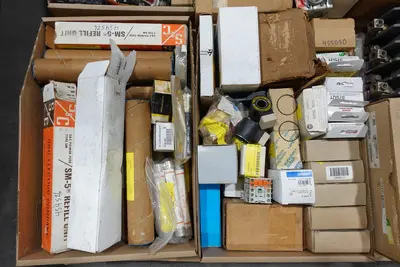 4 PALLETS OF ASSORTED ELECTRICAL CONTROLS