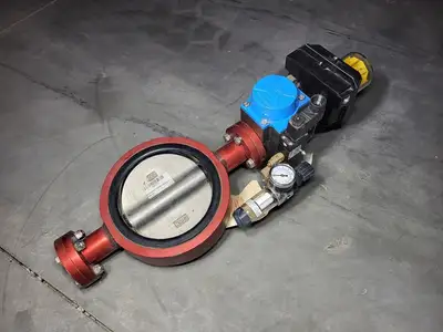 6" Butterfly Valve 4216, w/ Actuator DA75, Monitor FSYB-5T20