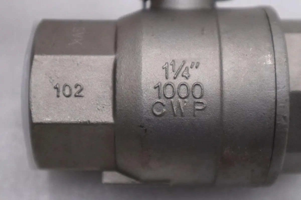 OEM Sharpe SS Stainless1-1/4" NPT Ball Valve 50M76 CF8M 1000CWP 102 - STK GF323A
