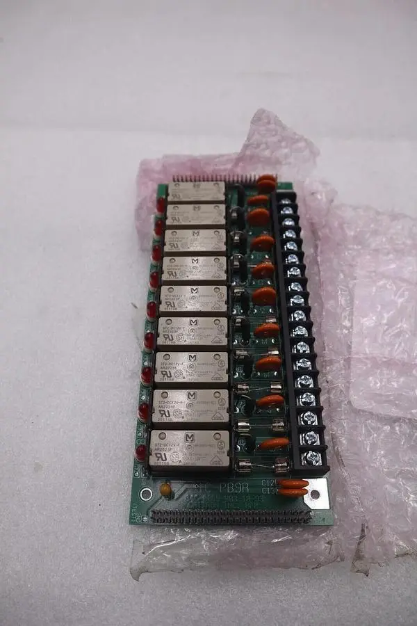 Cattron 01C-PB9R Fused 9 Channel Relay Circuit Board LED Indication STOCK K-3355