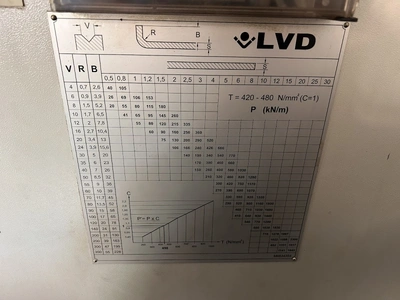 LVD CNC Press Brake, in very good working condition, visible under power, regularly LVD serviced