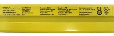 NEW CONTRINEX YBB-30R4-0500-G012 LIGHT CURTAIN YBB30R40500G012