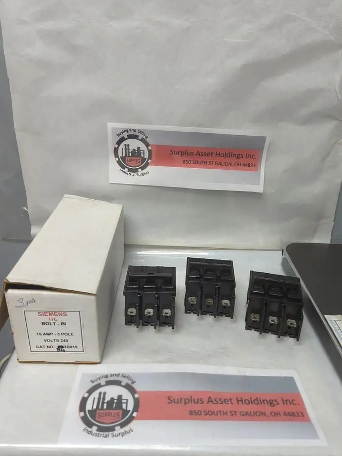 Used SIEMENS BQ3B015 Miscellaneous Equipment (Electrical & Power) | Surplus Asset Holdings #1199387