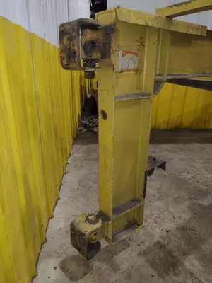 1 TON RELIABLE WALL MOUNTED JIB CRANE W/ 1 TON BUDGIT HOIST & TROLLEY: YOBRO #25151