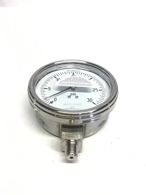 WIKA 9745386 Stainless Steel Pressure Gauge 1/4″NPT LM 0-30 PSI  (Lot of 2)
