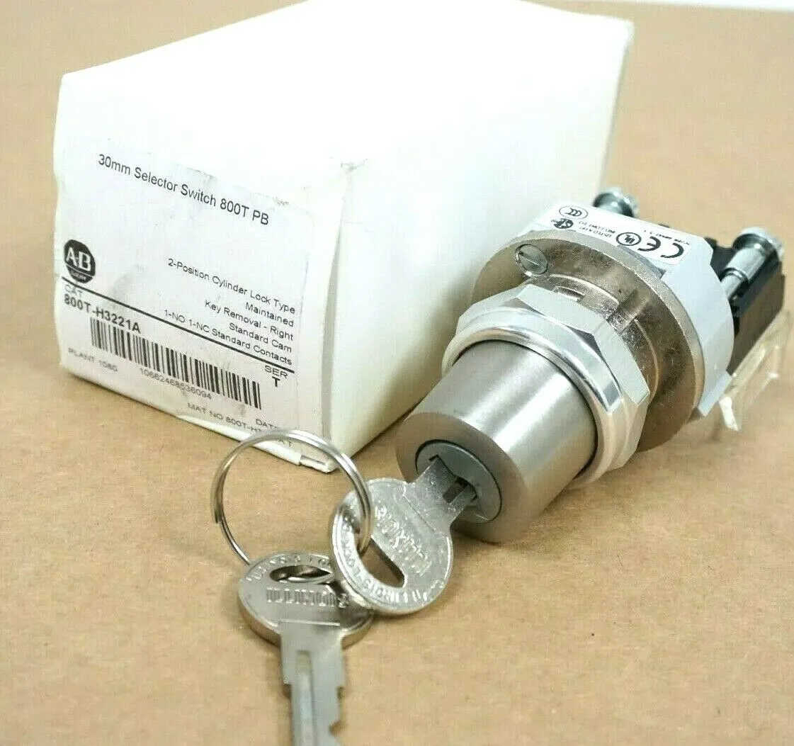 NEW ALLEN BRADLEY 800T-H3221A SER.T 30MM SELECTOR SWITCH 800T PB 800TH3221A