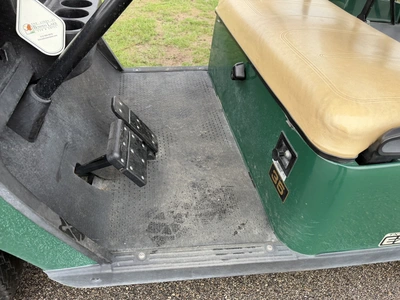 (1) 2014 E-Z-Go golf cart with a Kawasaki gas engine, includes canopy, ball carrier, fold-down winds...
