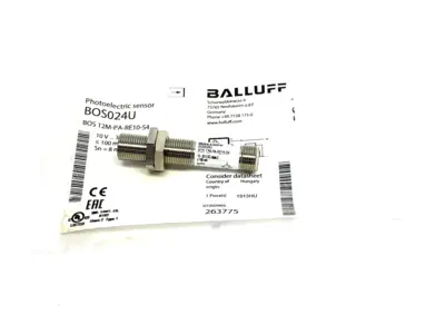 New | in-Stock BALLUFF THROUGH-BEAM PHOTOELECTRIC SENSOR CYLINDRICAL Photoelectric Sensors | Maverick Industrial Sales #1100325