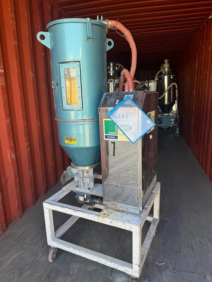Una-Dyn 30 CFM Desiccant Dryer Model UDC-30 With 100# Solid Cone Hopeer