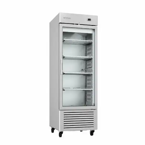 Infrico IRR-AN23CR 27" One Section Reach In Refrigerator, (1) Right Hinge Glass Door, 115v