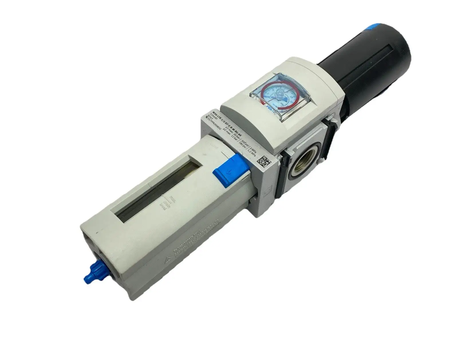 USED FESTO FILTER REGULATOR G1/2 5ΜM 0.5–12BAR AUTO DRAIN