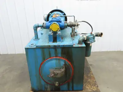 Eaton Vickers Hydraulic Power Unit 120 Gallon 29 GPM 3000PSI 30Hp 230/460V 3Ph